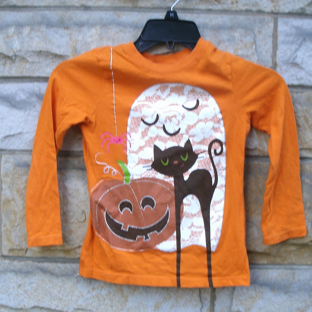 Girls Halloween Theme Long Sleeve Shirt
